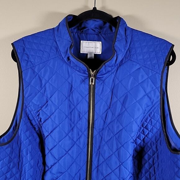 Charter Club Quilted Stand-Collar Vest Sz XXL - Picture 4 of 7